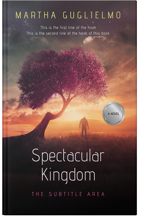 Front view of Premade Literary Fiction Book Cover - Cocoa Brown