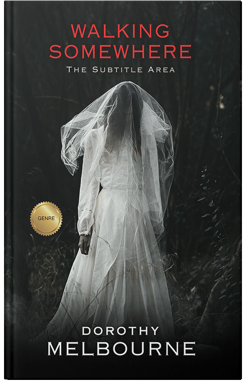 Front view of Premade Horror Book Cover - Silk