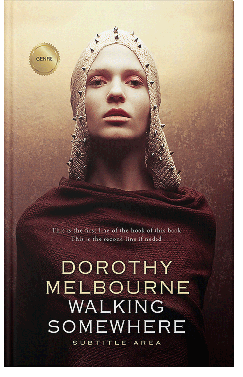 Front view of Premade Mystery & Thriller & Suspense Book Cover - Hampton