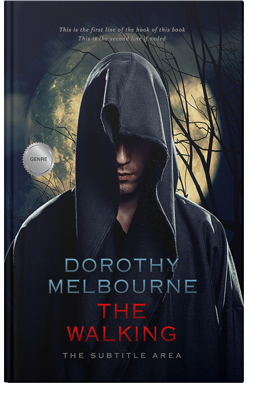 Front view of Premade Horror Book Cover - Vulcan