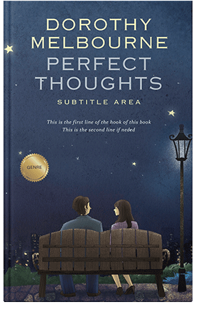 Pre Made Book Cover Pickled Bluewood