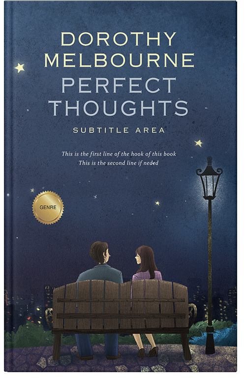 Front view of Premade Romance Book Cover - Pickled Bluewood