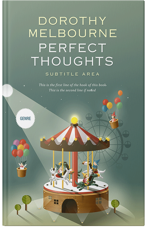 Front view of Premade Children's Book Cover - Xanadu