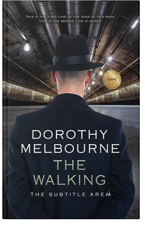 Front view of Premade Action & Adventure Book Cover - Woodsmoke