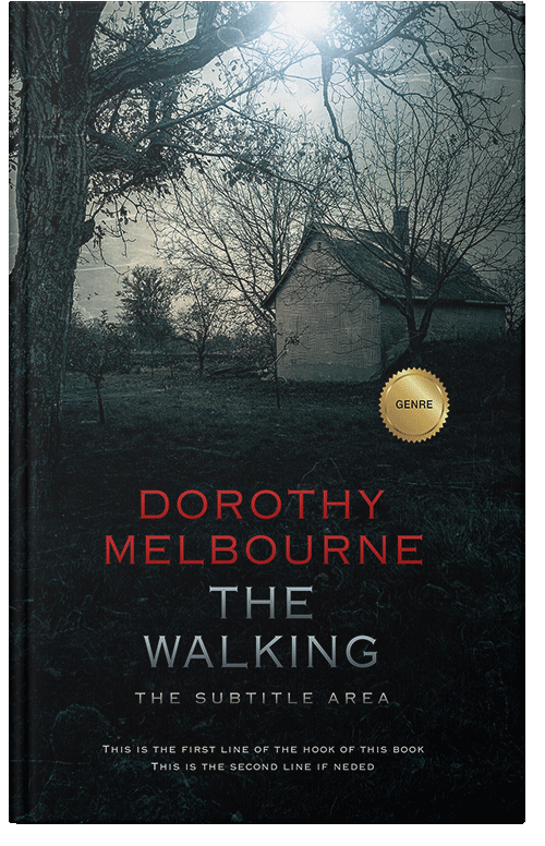 Front view of Premade Horror Book Cover - Silk