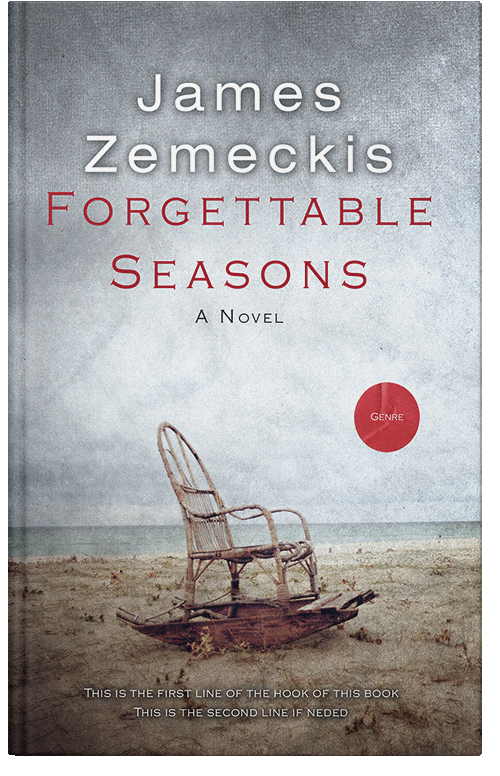 Front view of Premade Literary Fiction Book Cover - Silver Sand