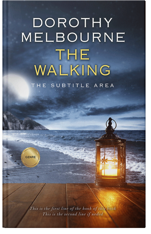 Front view of Premade Romance Book Cover - Oxford Blue