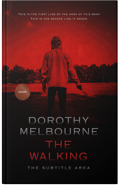 Front view of Premade Mystery & Thriller & Suspense Book Cover - Milano Red