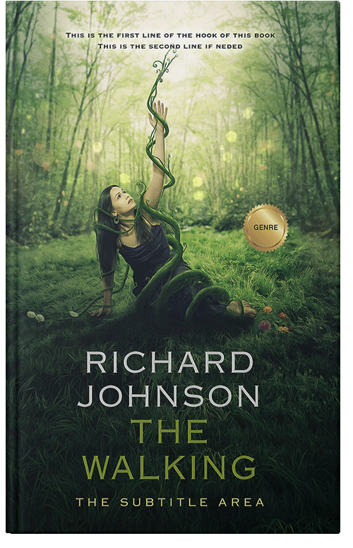 Front view of Premade Fantasy Book Cover - Winter Hazel