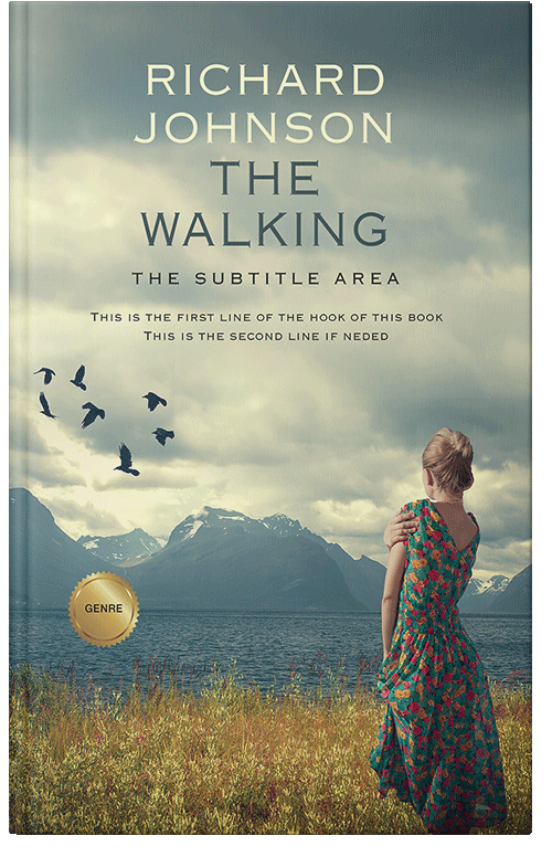 Front view of Premade Romance Book Cover - Foggy Gray