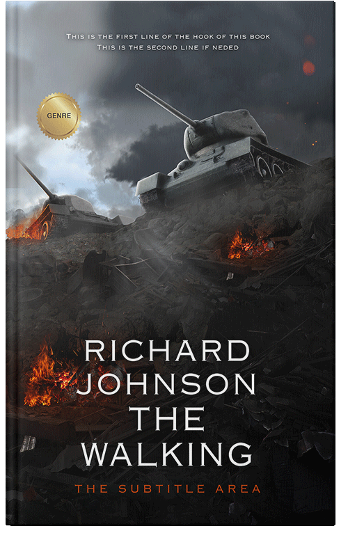 Front view of Premade Historical Book Cover - Thunder