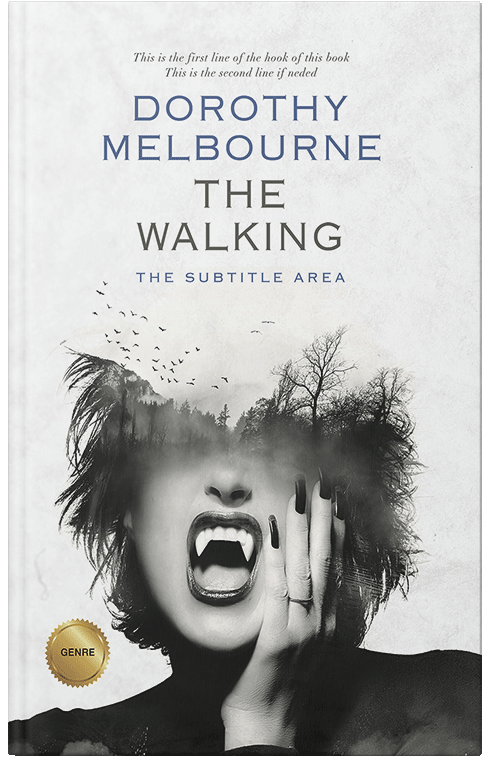 Front view of Premade Horror Book Cover - Gray Nurse