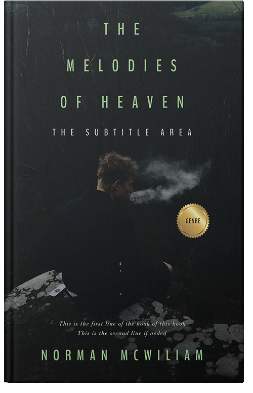 Front view of Premade Mystery & Thriller & Suspense Book Cover - Woodsmoke