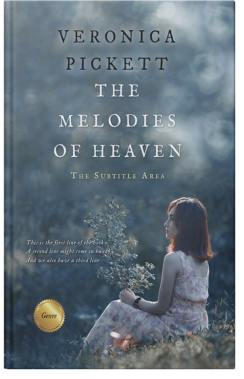 Front view of Shuttle Gray #1069 - Premade Romance Book Cover