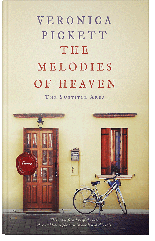 Front view of Premade Literary Fiction Book Cover - Parchment