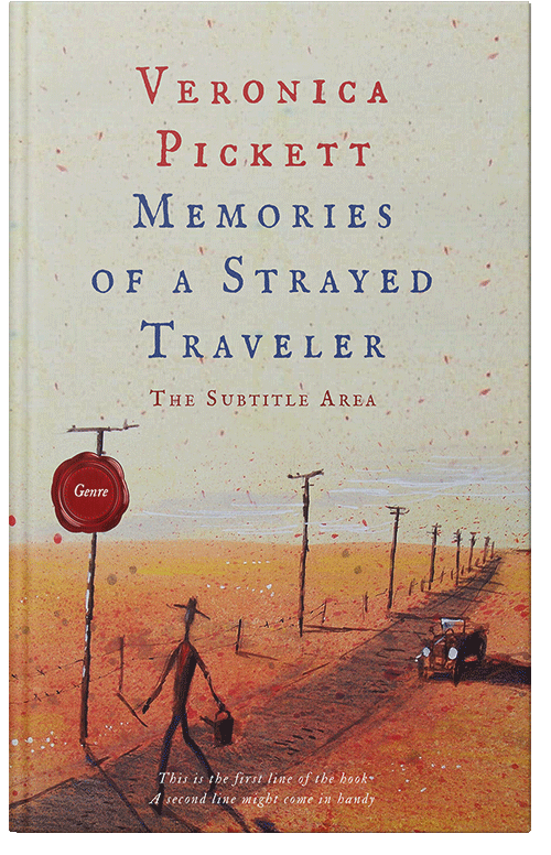 Front view of Premade Travel Book Cover - Sisal