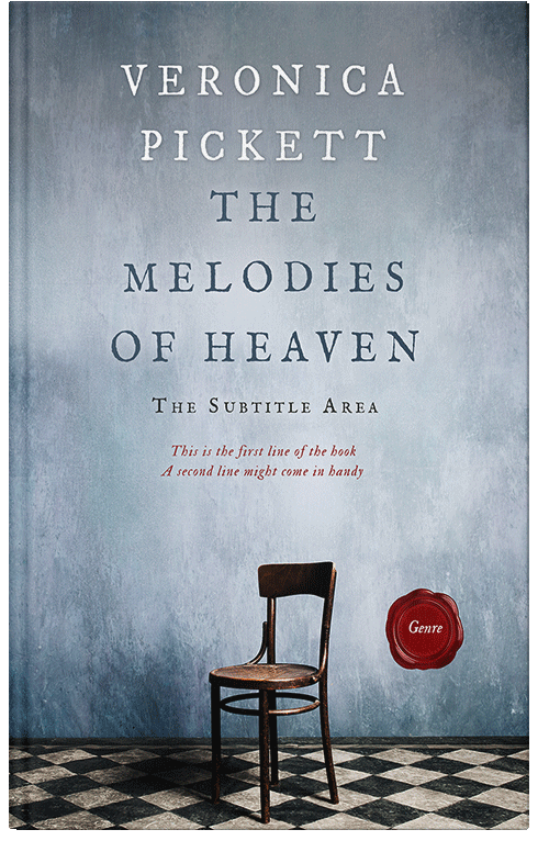 Front view of Premade Mystery & Thriller & Suspense Book Cover - Cadet Blue