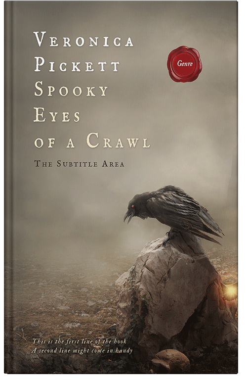 Front view of Premade Horror Book Cover - Makara