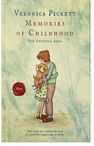 Premade Book Cover Beryl Green