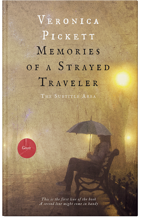 Front view of Premade Romance Book Cover - Teak