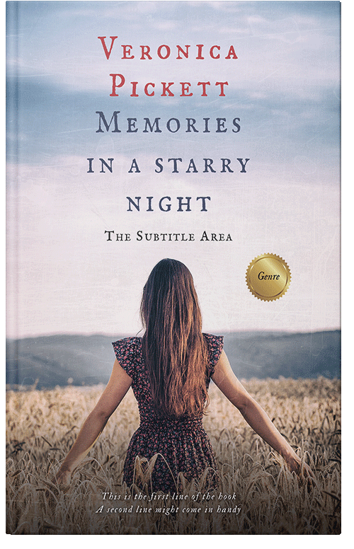 Front view of Premade Romance Book Cover - Gray Suit