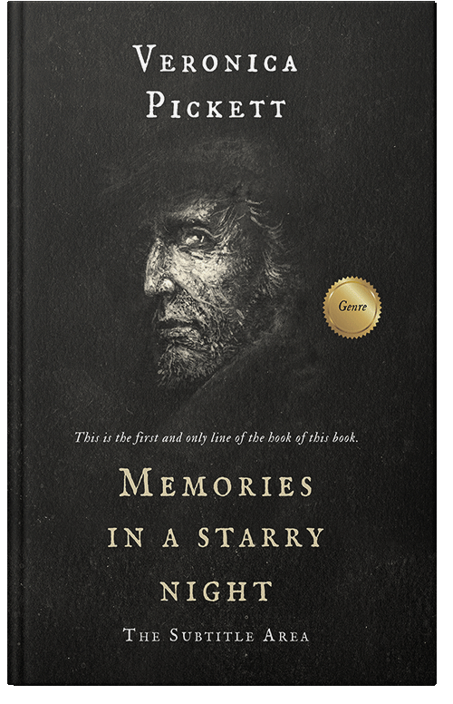 Front view of Premade Abstract Book Cover - Log Cabin