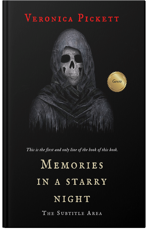 Front view of Premade Horror Book Cover - Woodsmoke