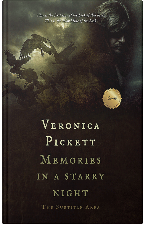 Front view of Premade Fantasy Book Cover - Night Rider