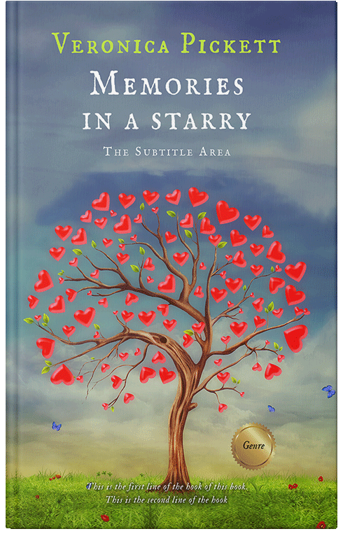 Front view of Premade Romance Book Cover - Slate Gray