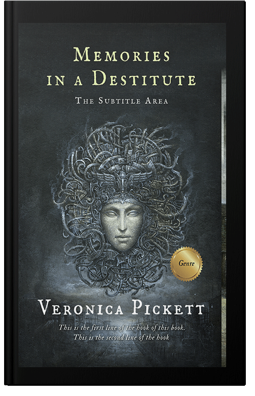 Front view of Premade Horror Book Cover - Outer Space