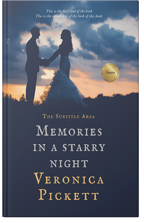 Front view of Premade Romance Book Cover - Pickled Bluewood