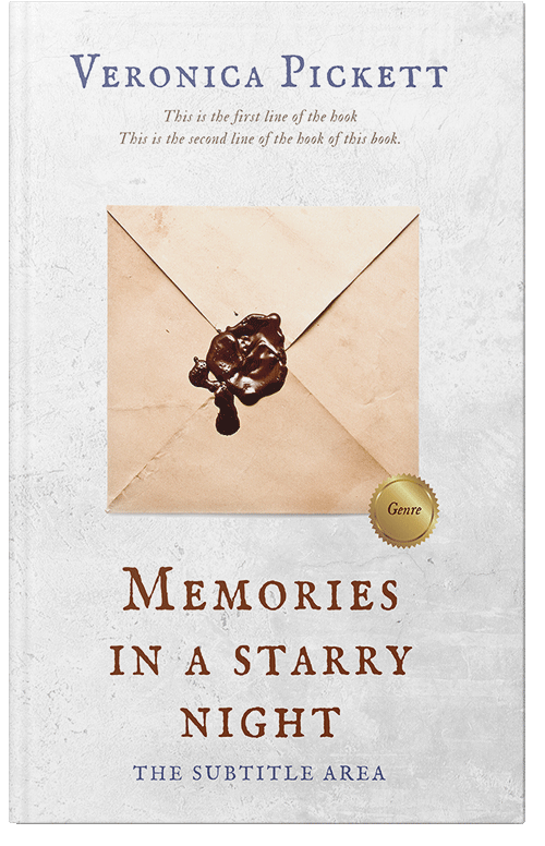 Front view of Premade Romance Book Cover - Merino