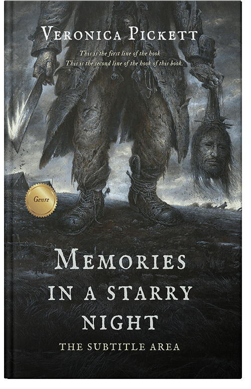 Front view of Premade Horror Book Cover - Heavy Metal