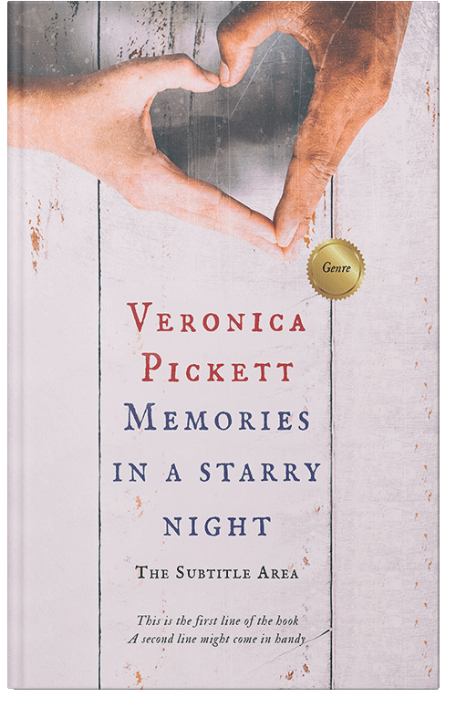 Front view of Premade Romance Book Cover - Soft Peach