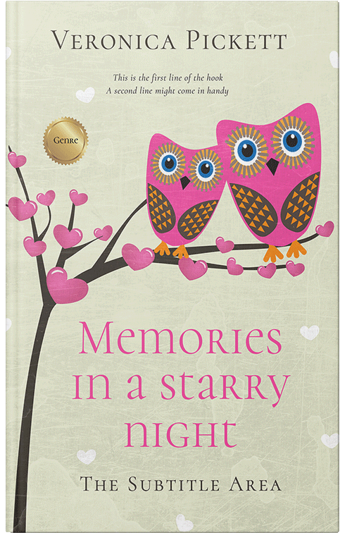 Front view of Premade Romance Book Cover - Satin Linen