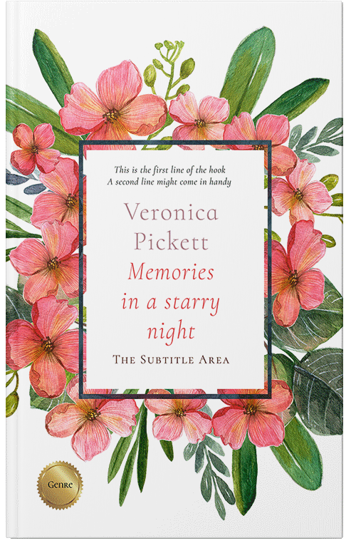 Front view of Premade Poetry Book Cover - Whiskey