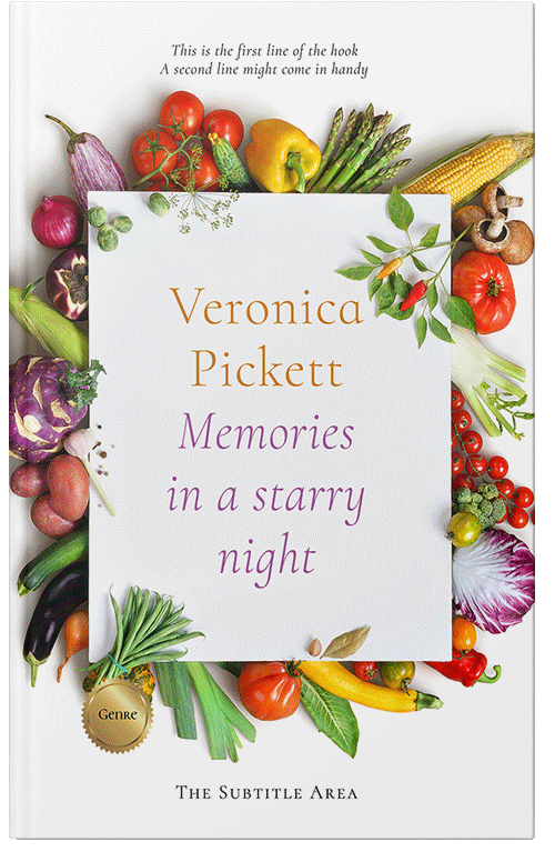 Front view of Premade Cookbooks & Food & Wine Book Cover - Woodland