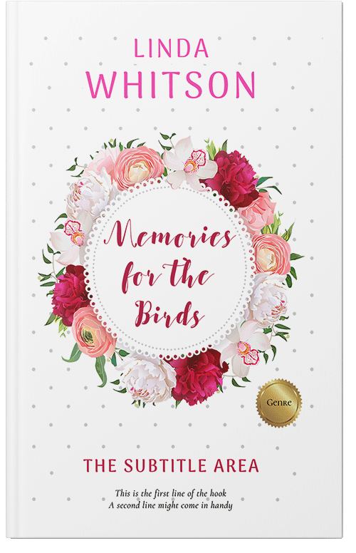 Front view of Premade Romance Book Cover - Oyster Pink