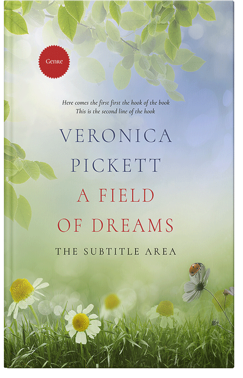 Front view of Premade Nature Book Cover - Pale Leaf