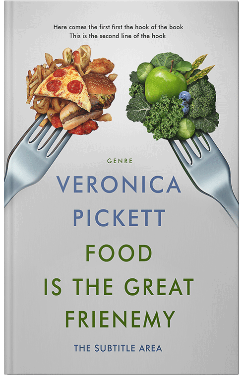 Front view of Premade Health & Mind & Body Book Cover - Quill Gray