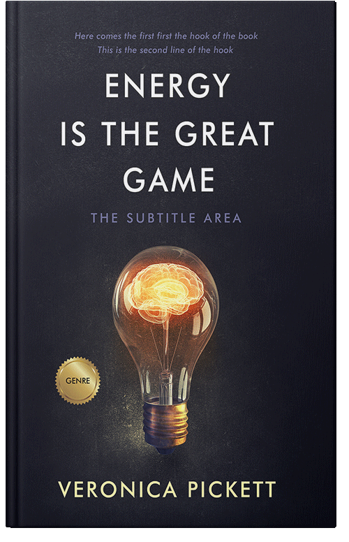 Front view of Premade Business Book Cover - Steel Gray