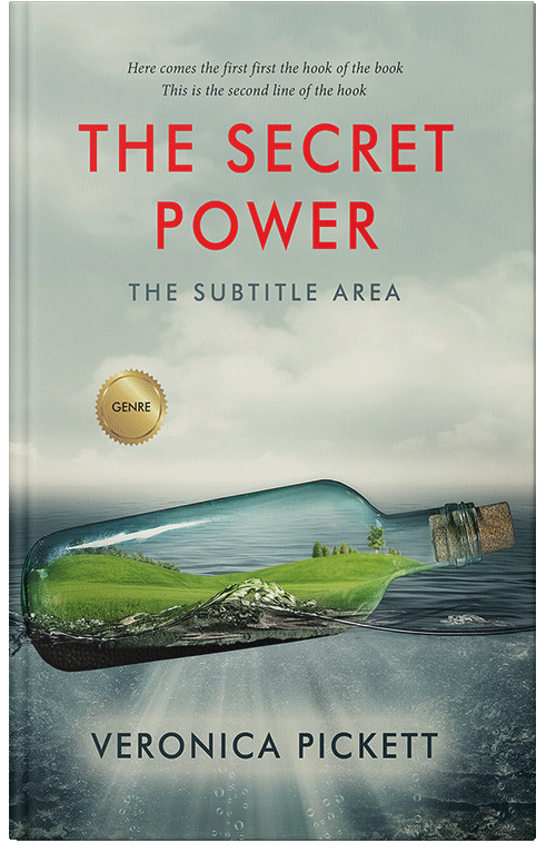 Front view of Premade Surreal Book Cover - Green Spring