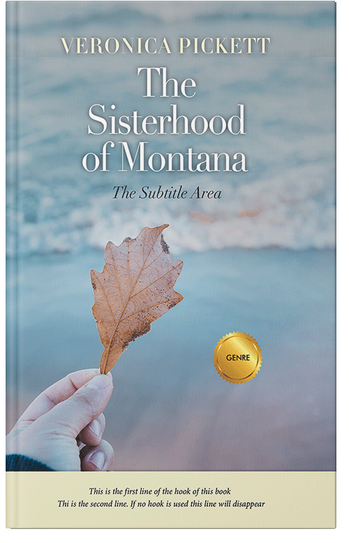 Front view of Premade Poetry Book Cover - Gull Gray