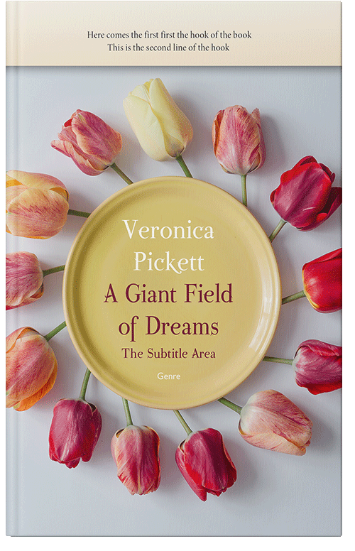 Front view of Premade Poetry Book Cover - Indian Khaki