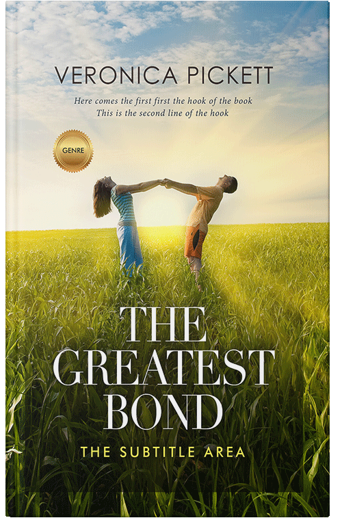 Front view of Premade Romance Book Cover - Turtle Green