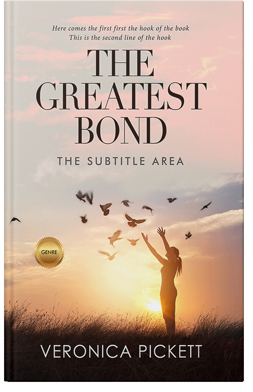 Front view of Premade Health & Mind & Body Book Cover - Bone