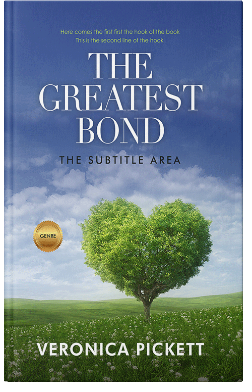 Front view of Premade Romance Book Cover - Chambray