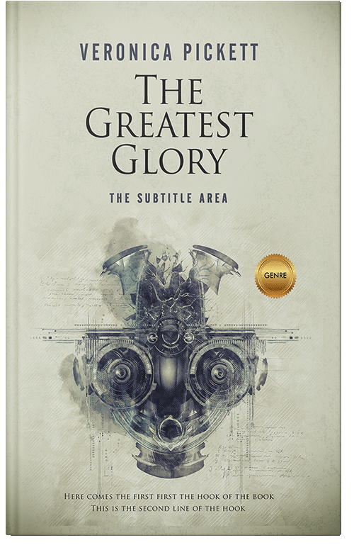 Front view of Premade Science Fiction Book Cover - Moon Mist