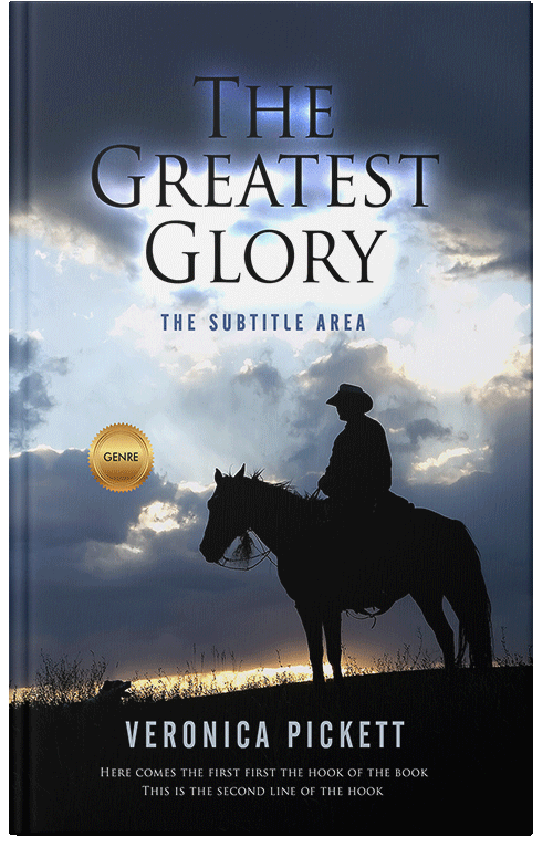 Front view of Premade Action & Adventure Book Cover - Iron