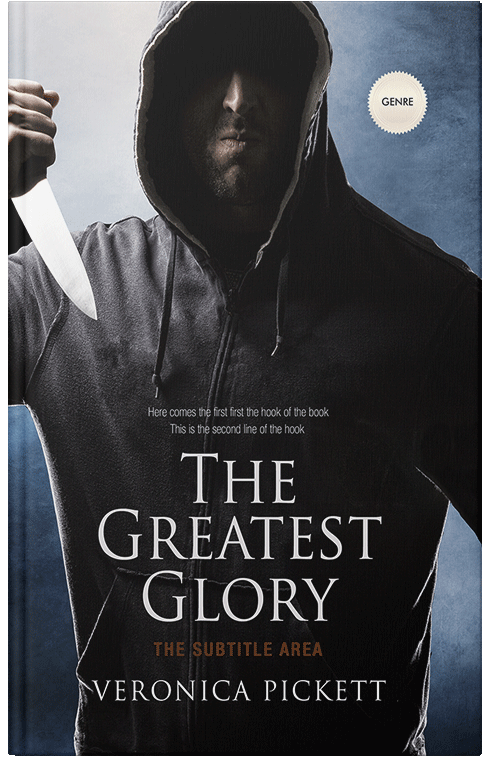 Front view of Premade Mystery & Thriller & Suspense Book Cover - Iron